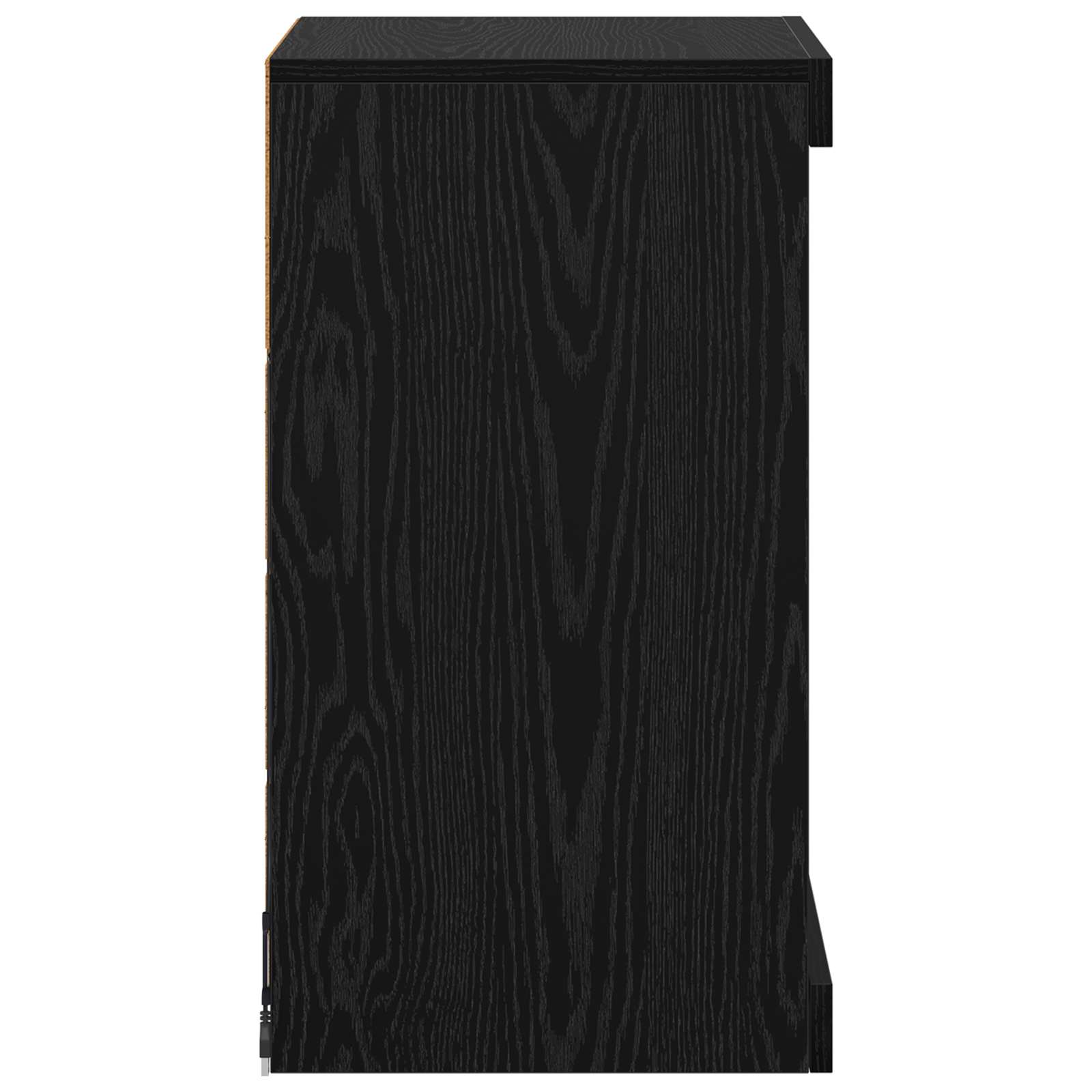 LED komoda Crni hrast 41 x 37 x 67 cm Konstruirano drvo