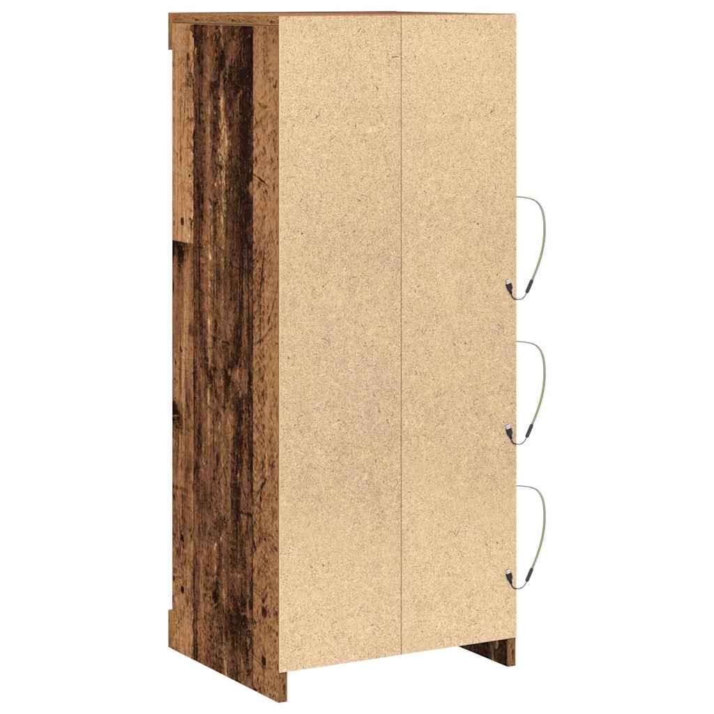 LED komoda Staro drvo 41 x 37 x 100 cm Konstruirano drvo