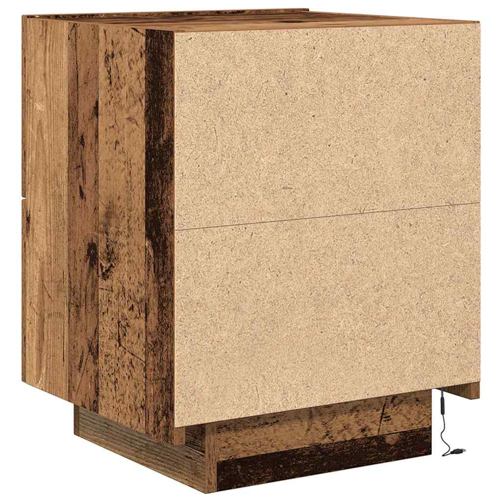 Noćni ormar 2 pcs Staro drvo 45 x 40 x 55 cm Konstruirano drvo