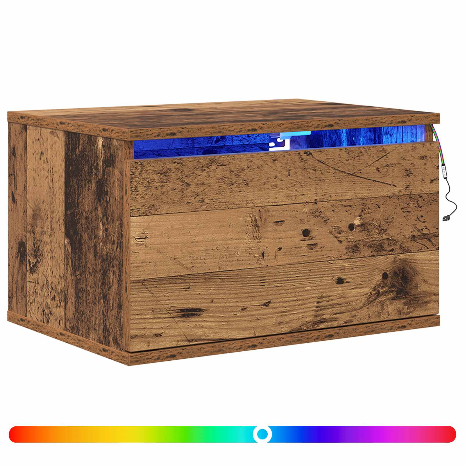 Wall-mounted noćni ormarić Staro drvo 50 x 36 x 30 cm