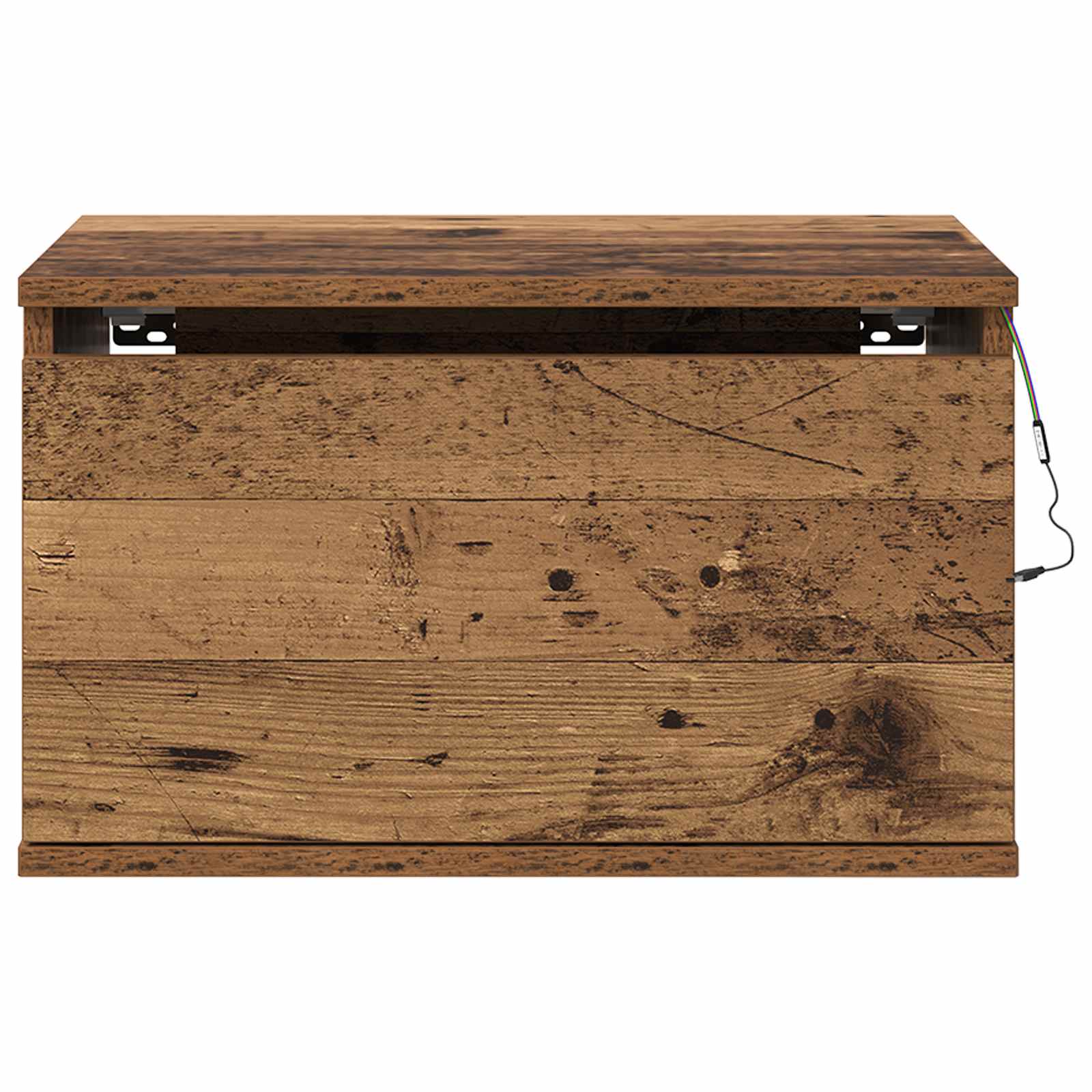 Wall-mounted noćni ormarić 2 pcs Staro drvo Konstruirano drvo