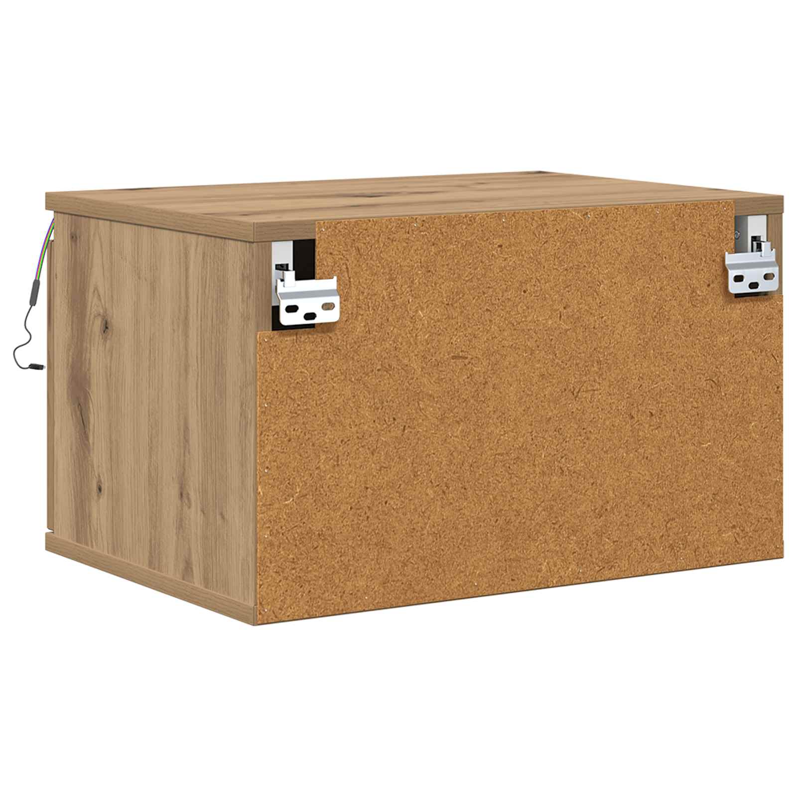 Wall-mounted noćni ormarić s ladicama 2 pcs Umjetnički hrast