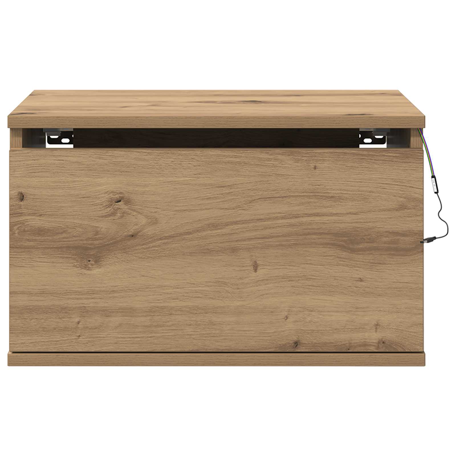 Wall-mounted noćni ormarić s ladicama 2 pcs Umjetnički hrast