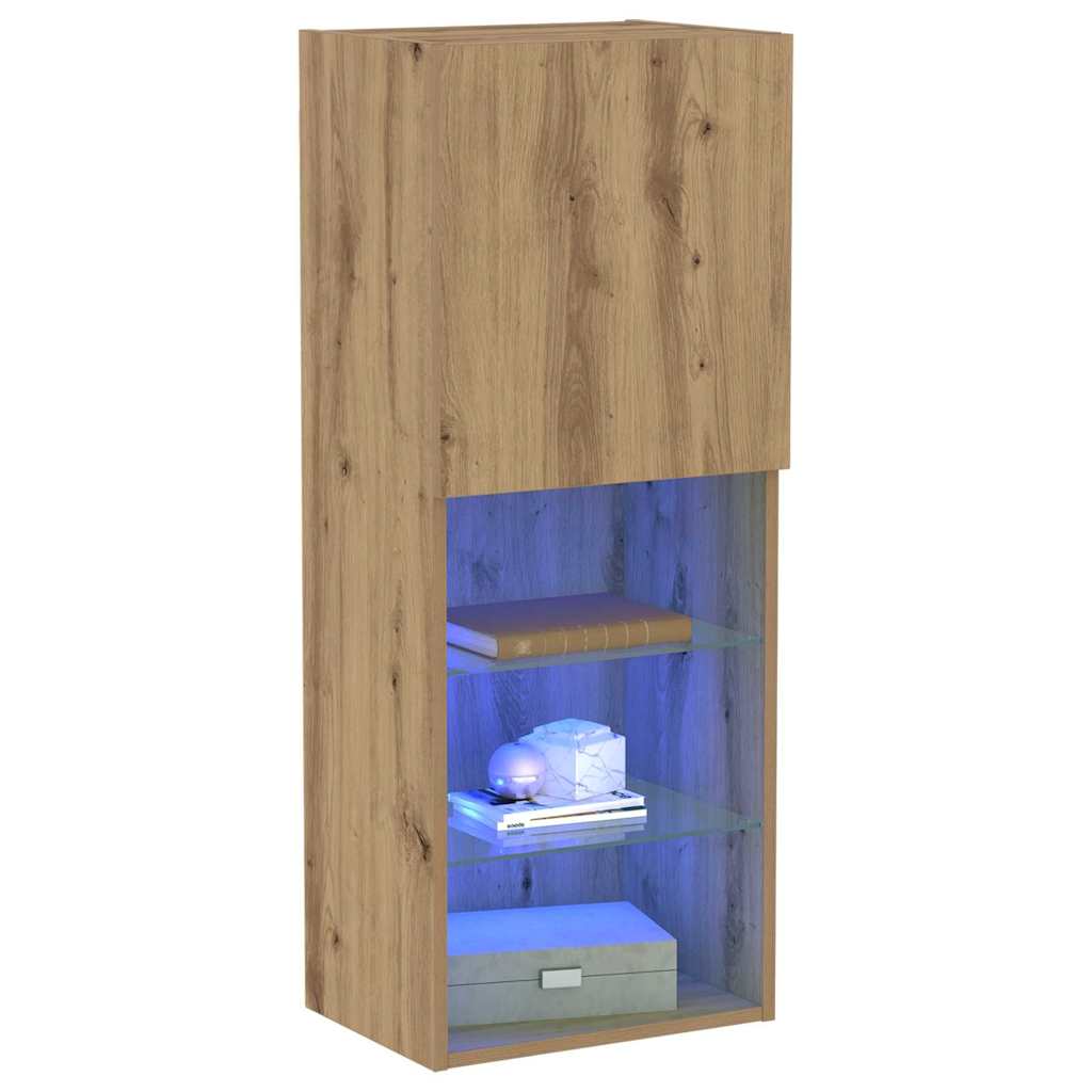 Set TV komoda Zidne Umjetnički hrast 40,5 x 30 x 102 cm
