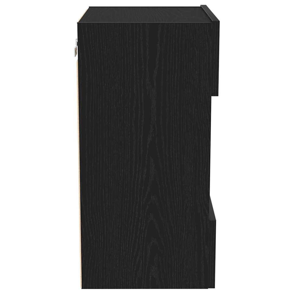 Set TV komoda Zidne Crna 40 x 30 x 60,5 cm Konstruirano drvo
