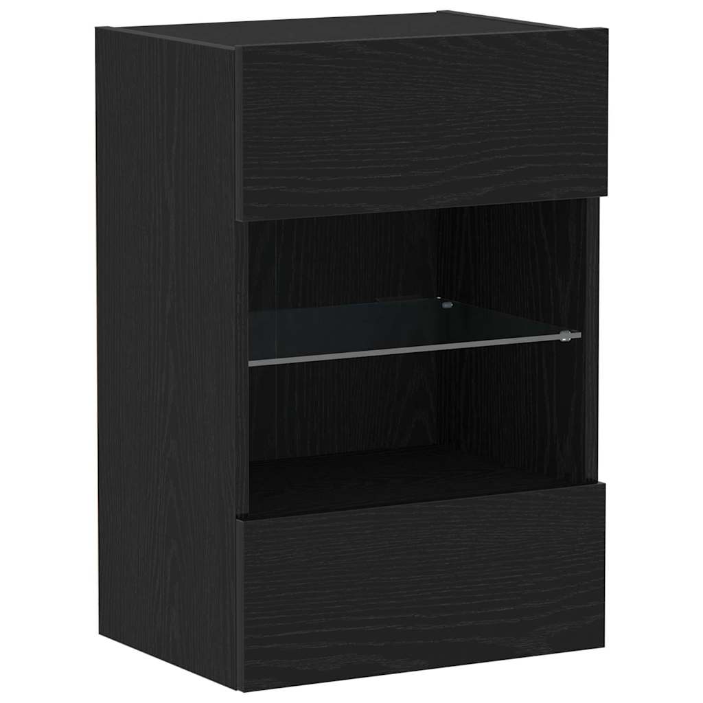 Set TV komoda 2 pcs Crna 40 x 30 x 60,5 cm Konstruirano drvo