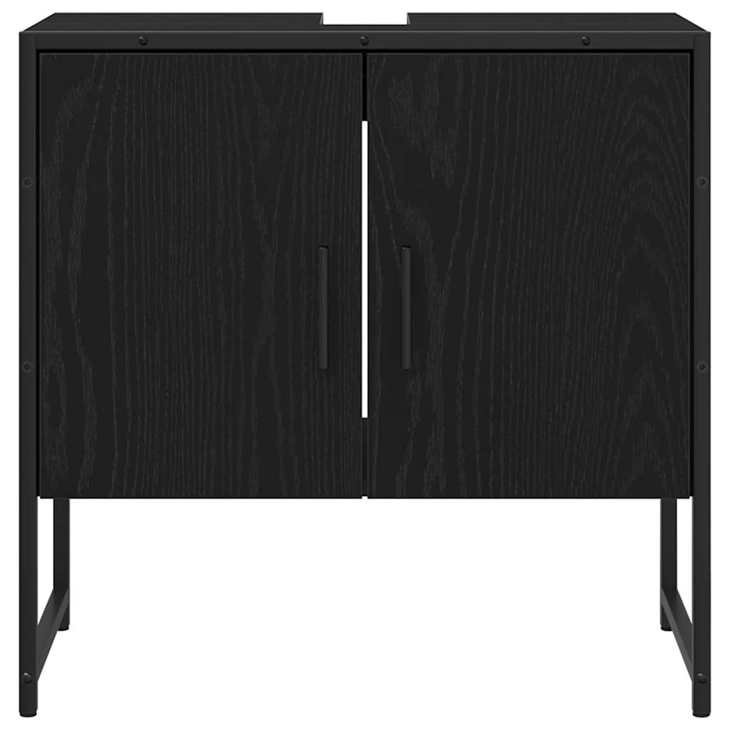 Kupaonski ormarić za sudoper Crni hrast 60 x 30 x 60 cm