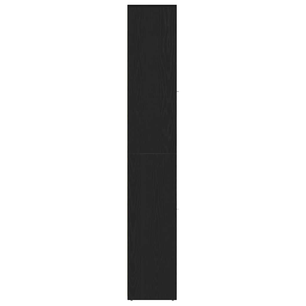 Kupaonski ormarić crni hrast 30x30x183,5 cm inženjerski drvo