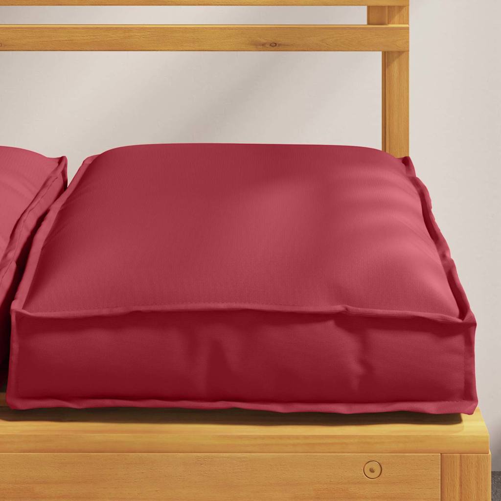 Jastuk 2 pcs Vinska crvena 40 x 40 x 8 cm Oxford tkanina