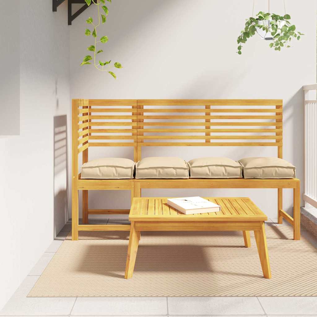Jastuk 4 pcs Bež 40 x 40 x 8 cm Oxford tkanina