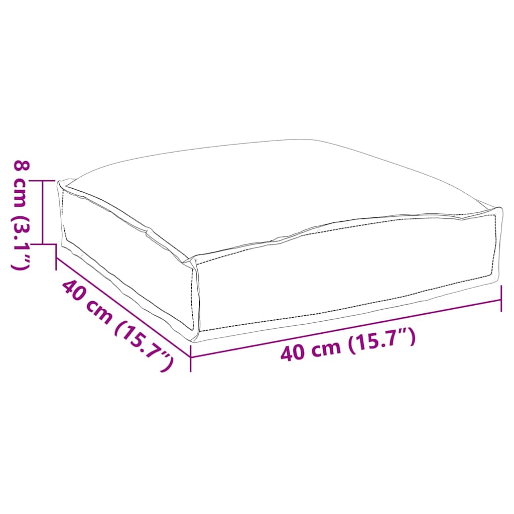 Jastuk List 6 pcs Uzorak lista 40 x 40 x 8 cm Oxford tkanina