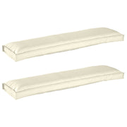 Set jastučića za palete 2 pcs Krema 150 x 40 x 8 cm