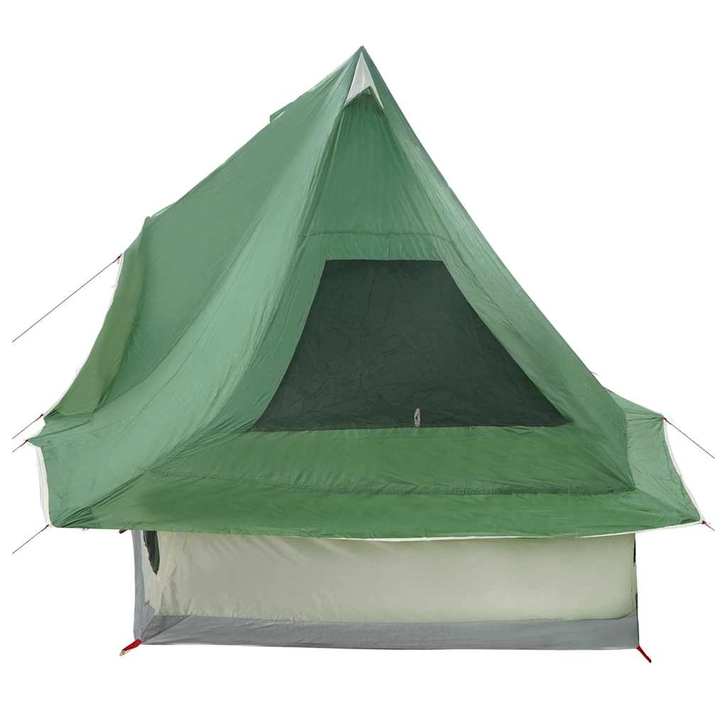 Tipi šator s krovom s pohranom Zelena 466 x 310 x 240 cm taft