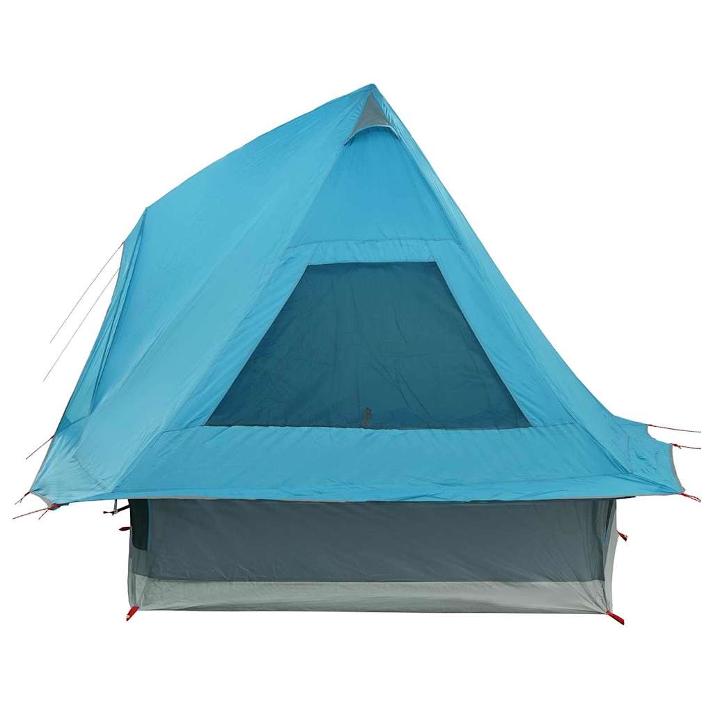 Tipi šator s krovom s pohranom Plava 466 x 310 x 240 cm taft