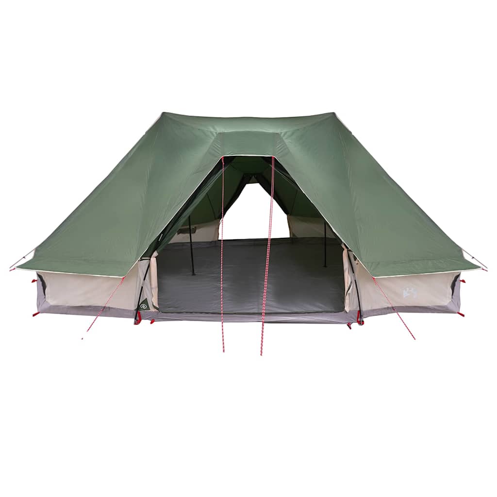 Tipi šator s krovom s pohranom Zelena 680 x 430 x 270 cm taft