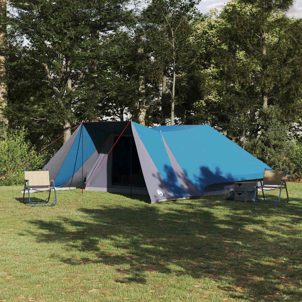 Tipi šator s krovom s pohranom Plava 660 x 456 x 200 cm taft