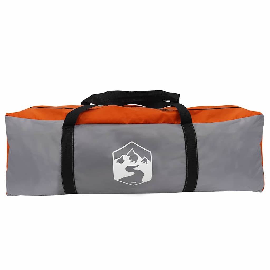Tipi šator s krovom Siva i narančasta 400 x 346 x 250 cm taft