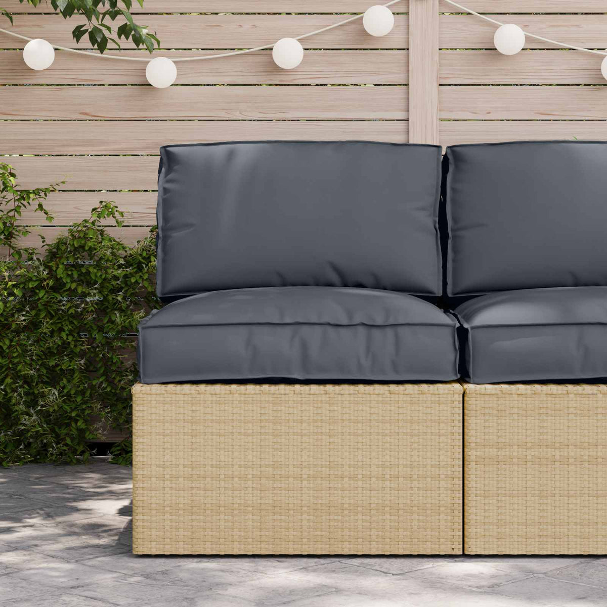 Set jastučića za palete Oxford tkanina Antracit 70 x 70 x 12 cm