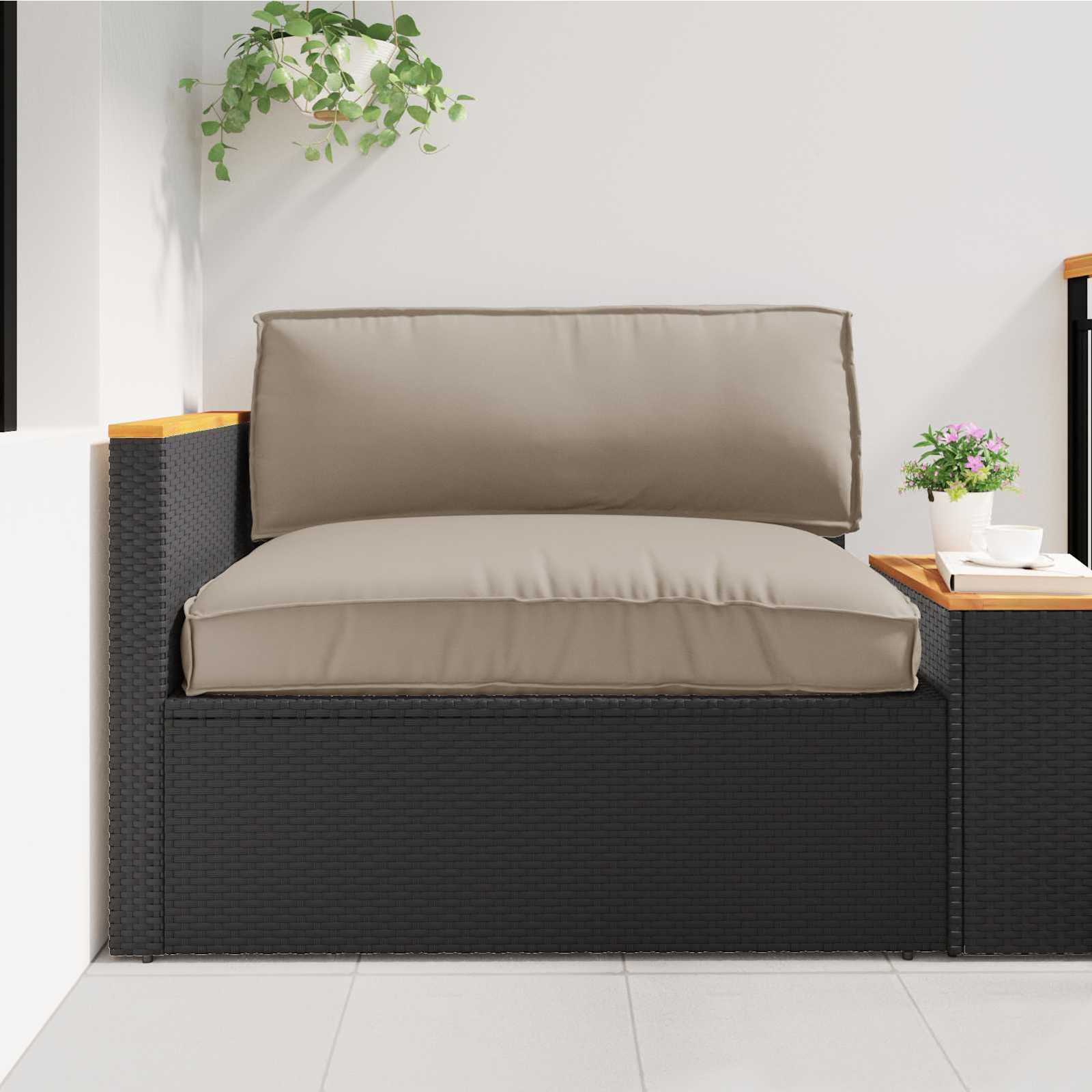 Set jastučića za palete 2 pcs Sivo-smeđa Oxford tkanina