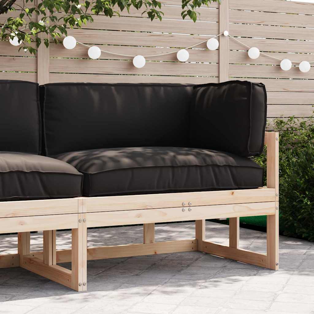 Set jastučića za palete 3 pcs Crna Oxford tkanina