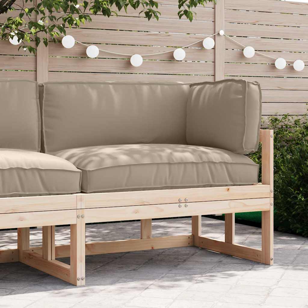 Set jastučića za palete 3 pcs Sivo-smeđa Oxford tkanina