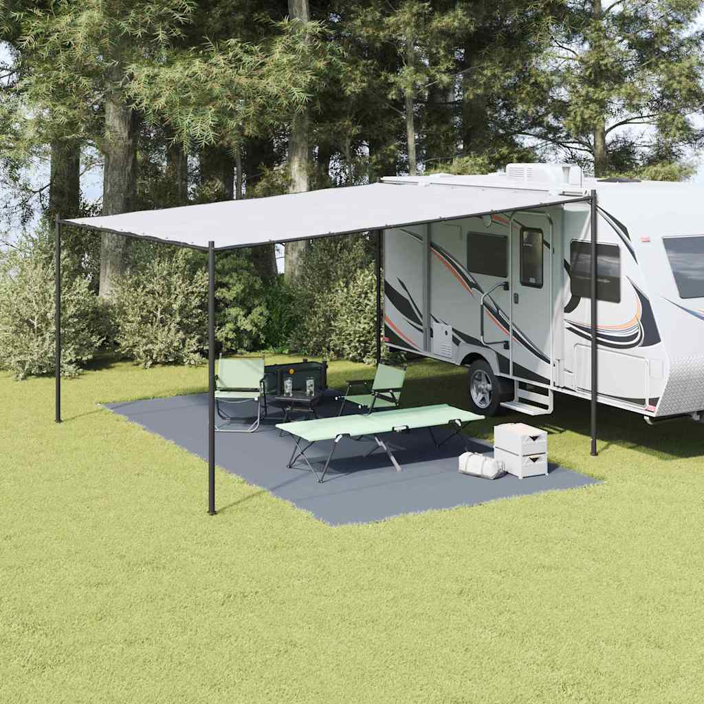 Teppi za šator Plava i siva 600 × 300 cm Polietilen