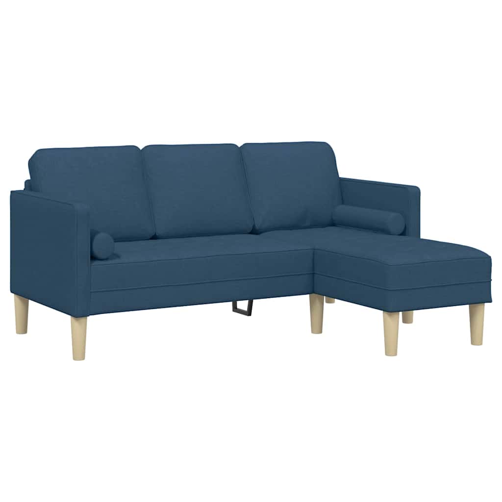 Set sofe s jastukom Plava Poliester