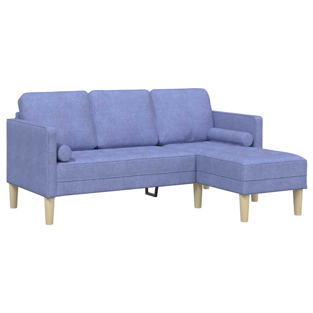 Set sofe s jastukom Traper plava Poliester