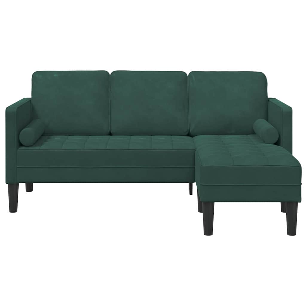 Set sofe s jastukom Tamnozelena Poliester