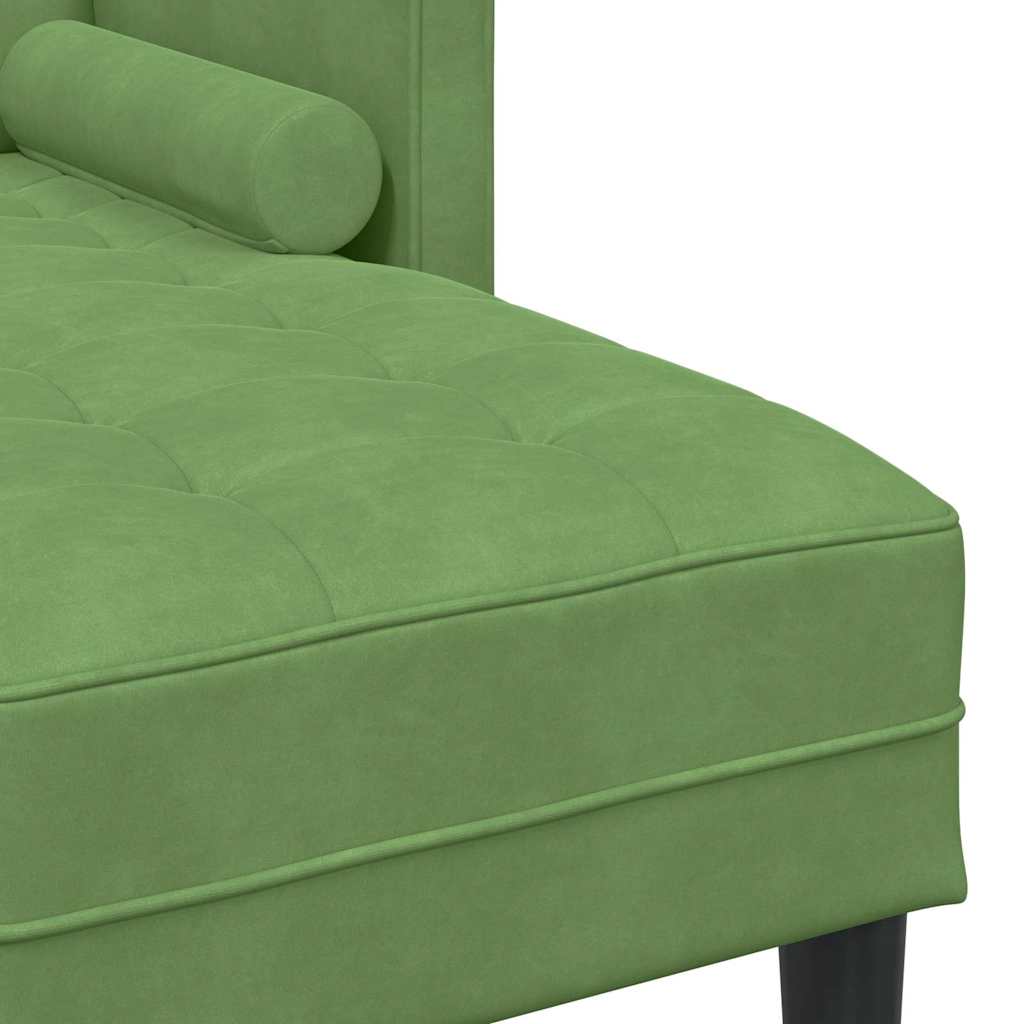 Set sofe s jastukom Svijetlo zelena Poliester