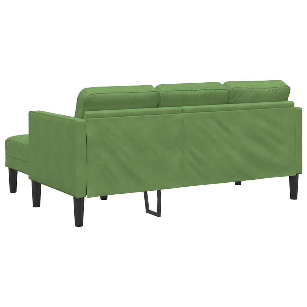 Set sofe s jastukom Svijetlo zelena Poliester