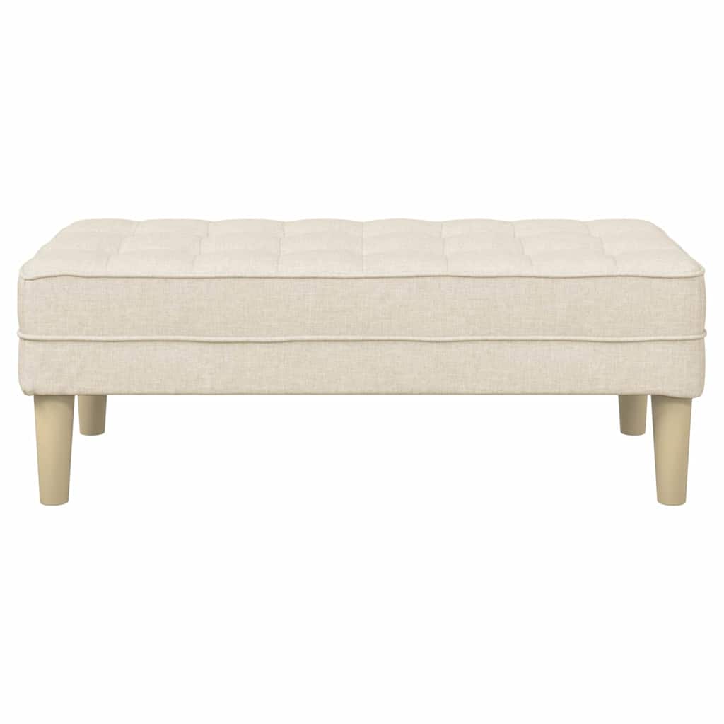 klupa s jastukom Laneno platno 113 x 57 x 39 cm tkanina