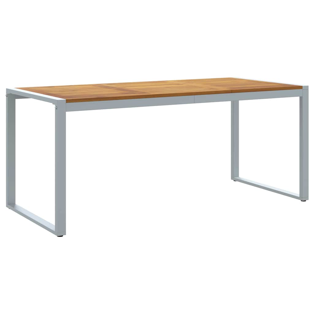 Stol za vrt Siva 180 x 90 x 75 cm Čvrsto drvo akacije