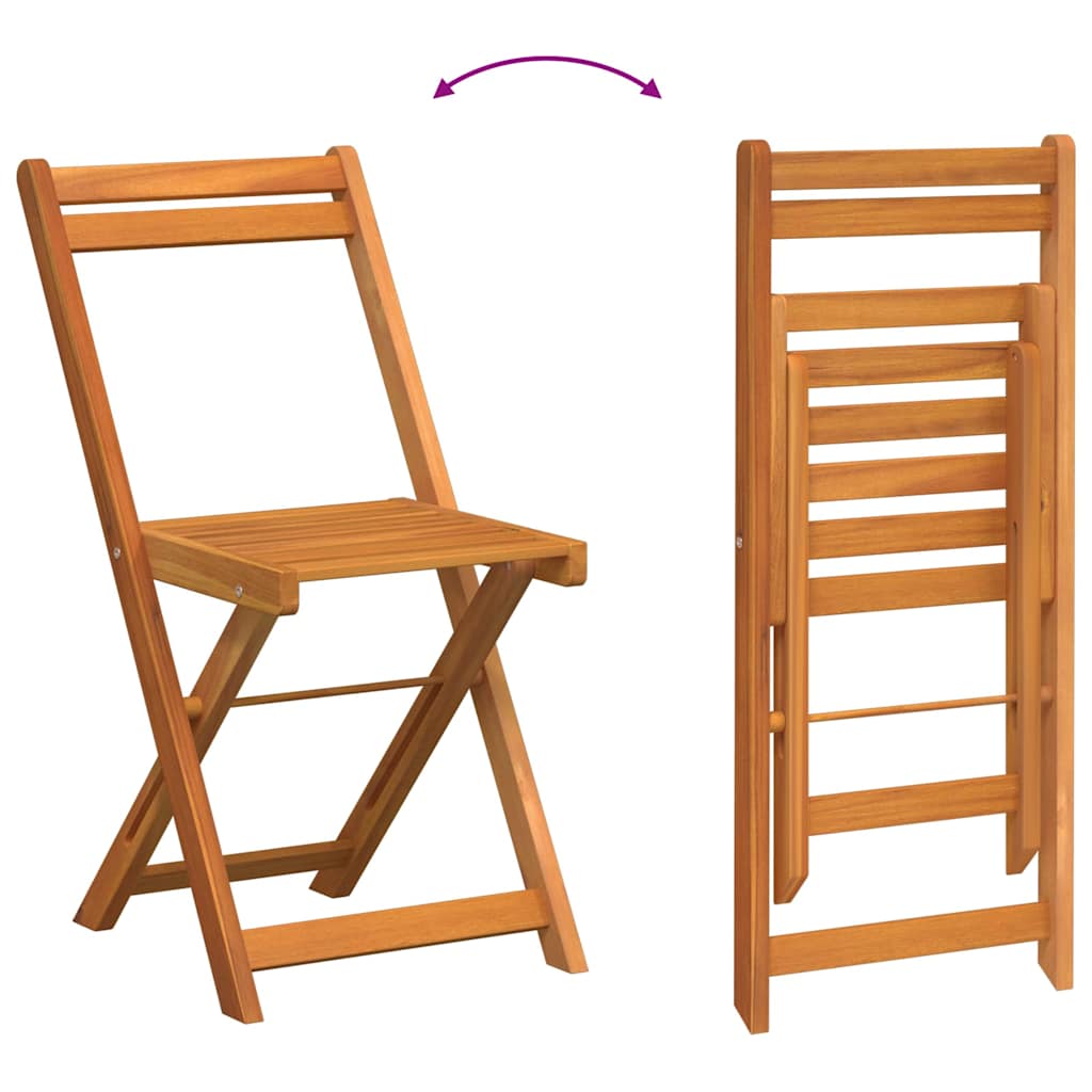 Vrtni set za objed 3 pcs Prirodna nafta Čvrsto drvo akacije