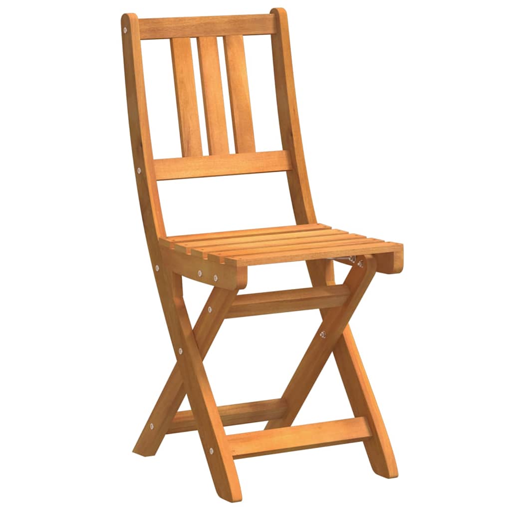 Bistro set 3 pcs Prirodna nafta Čvrsto drvo akacije