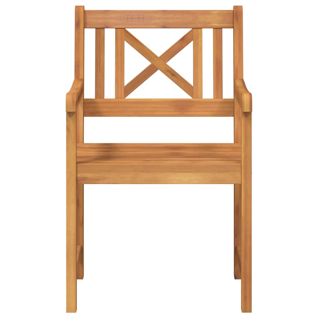 Vanjska klupa 2 pcs Prirodna 56 x 55,5 x 90 cm