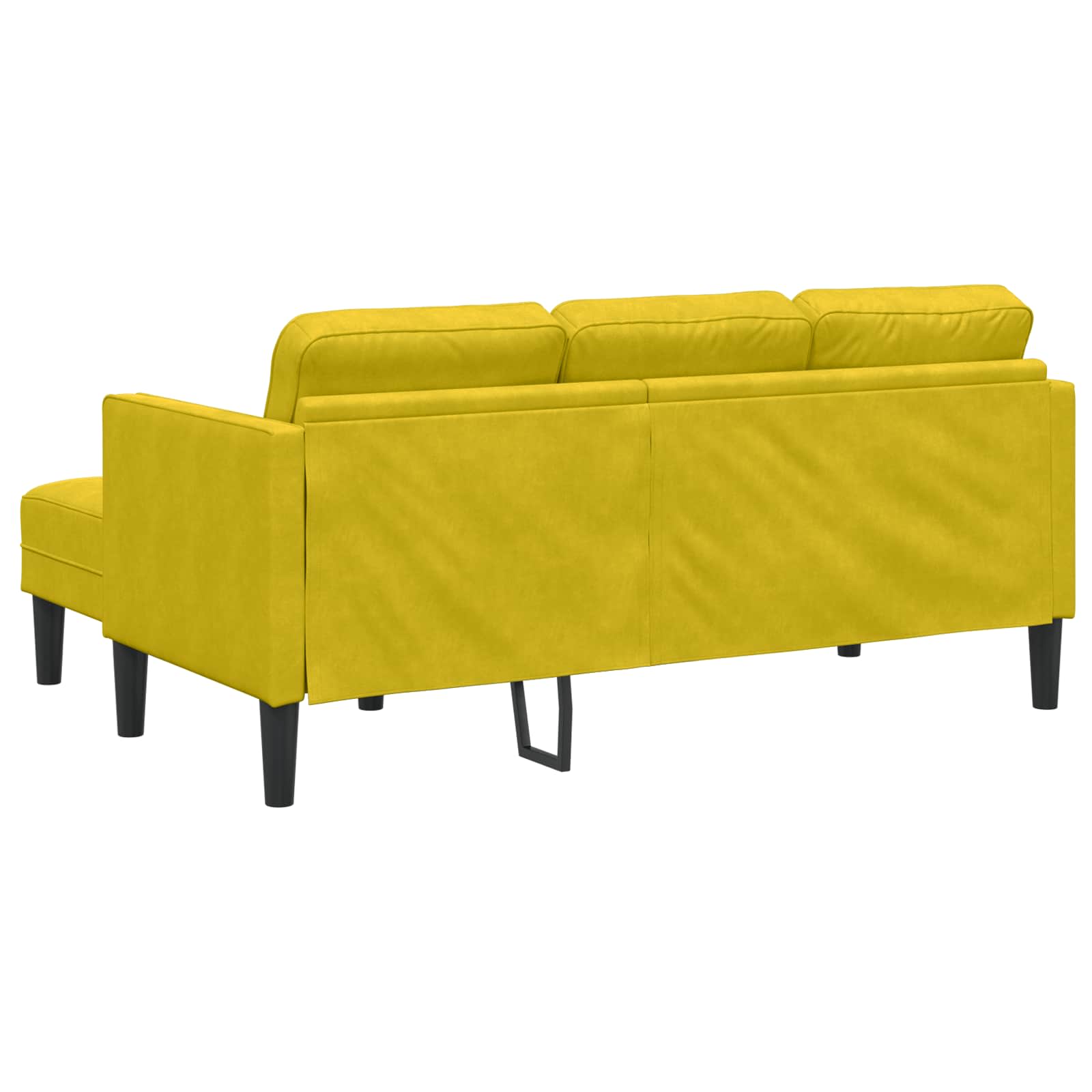 Set sofe s jastukom 2 pcs Žuta Poliester