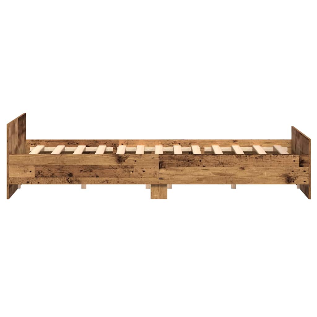 Krevetna konstrukcija s uzglavljem Staro drvo 203 x 203 x 50 cm