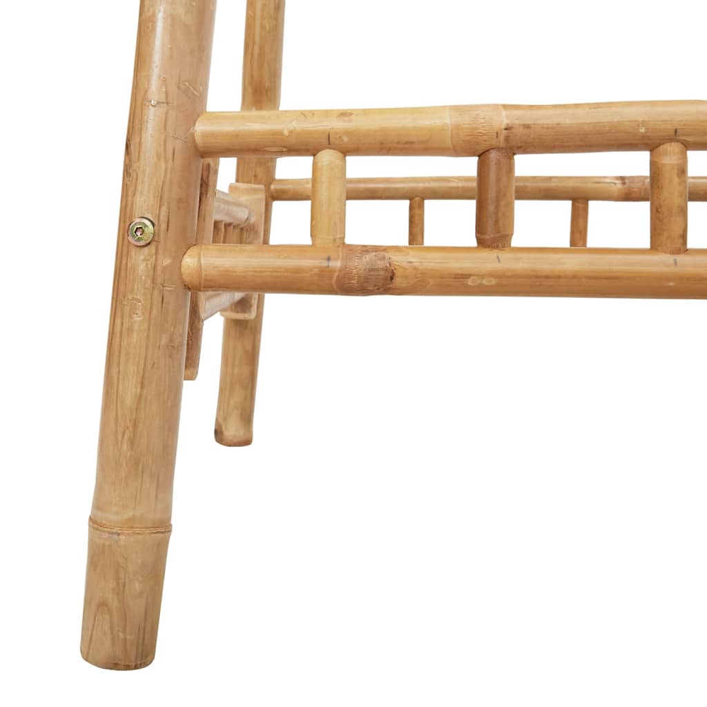 Vanjski barski stol kvadratni 55x55x100 cm bambus