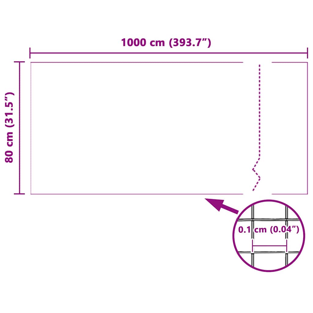 Mreža protiv insekata Bijelo 80 x 1000 cm Stakloplastika
