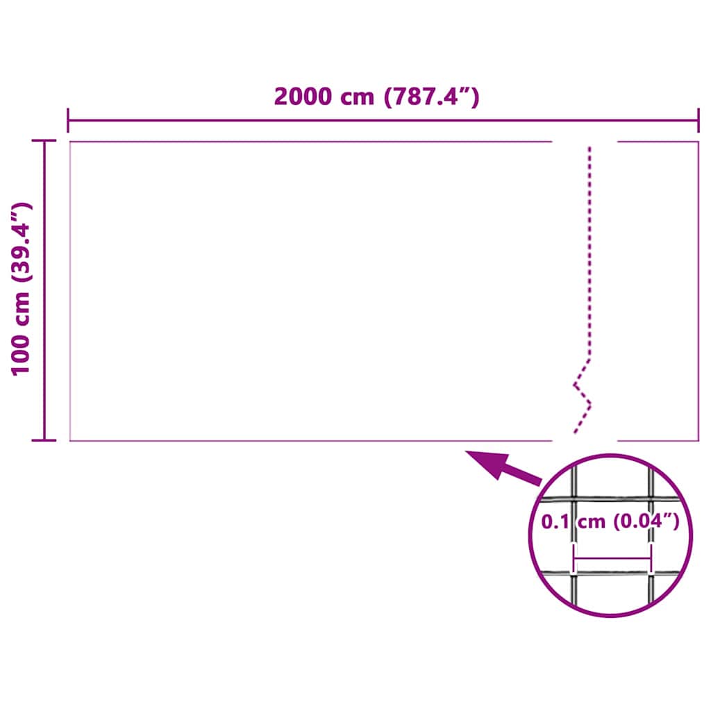 Mreža protiv insekata Bijelo 100 x 2000 cm Stakloplastika