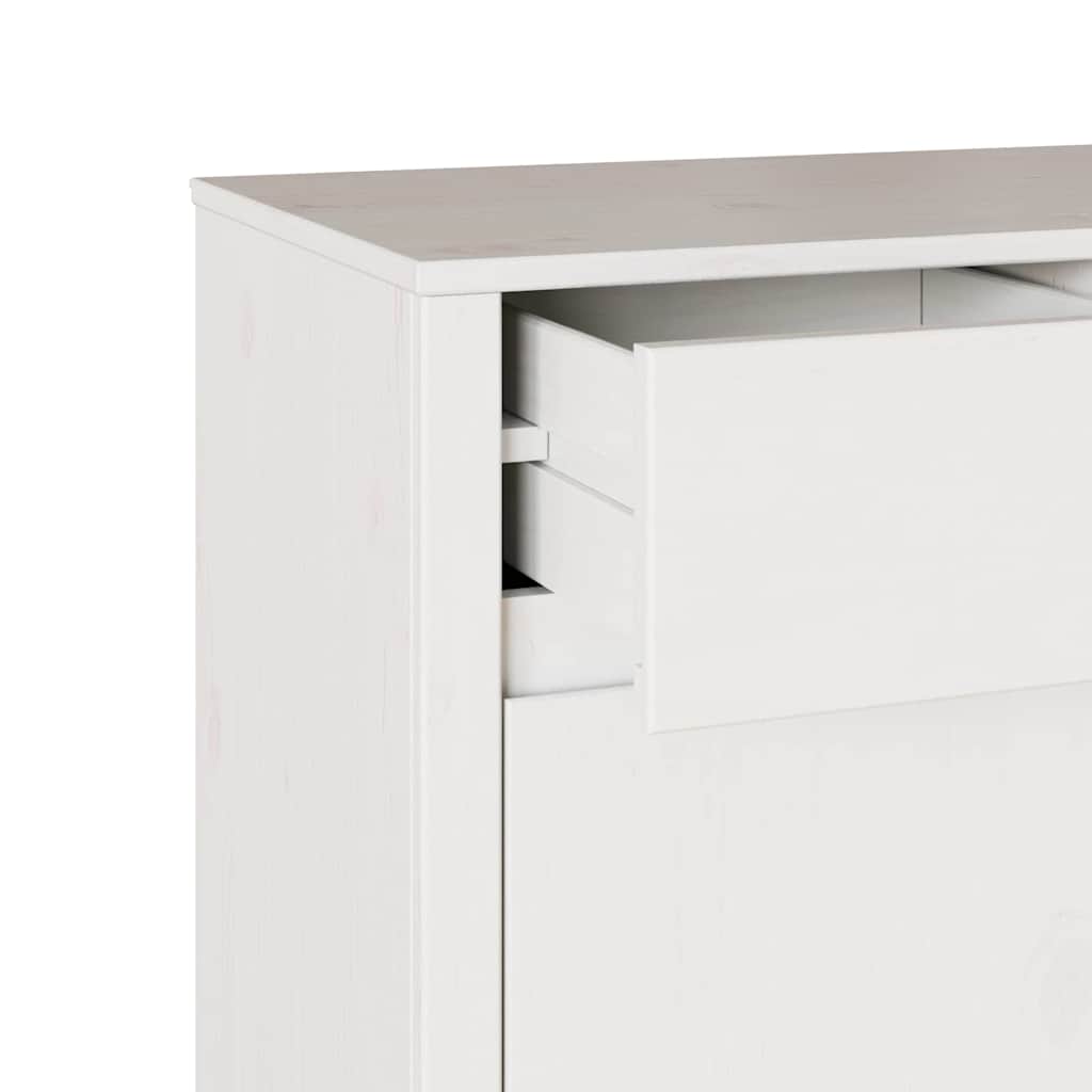 Kreveta Drammen Bijelo 79 x 43 x 75.5 cm Čvrsto borovo drvo