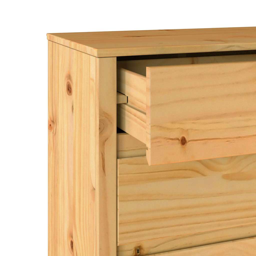 Komoda Drammen Boja hrasta 76,5 x 40 x 91 cm Čvrsto borovo drvo