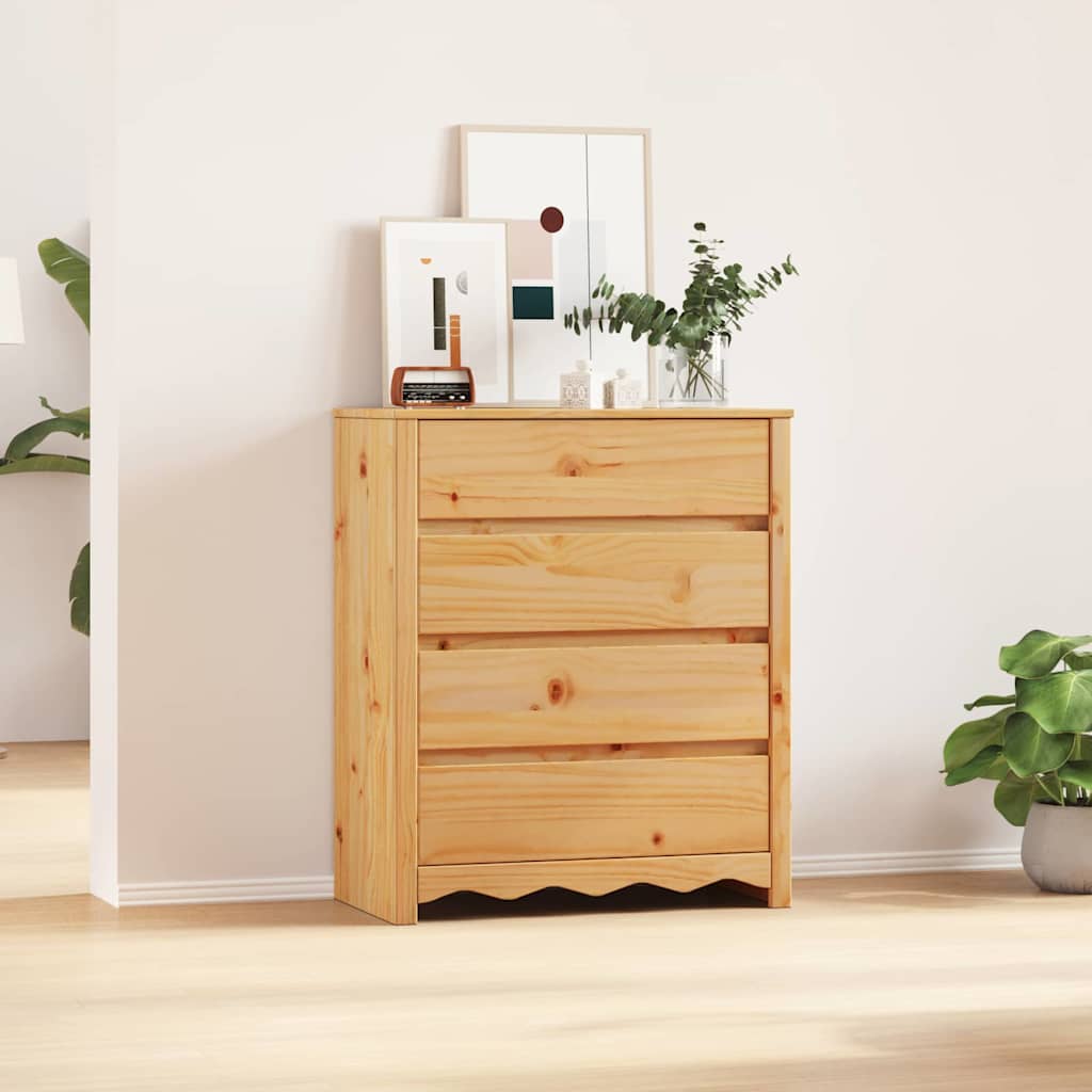 Komoda Drammen Boja hrasta 76,5 x 40 x 91 cm Čvrsto borovo drvo