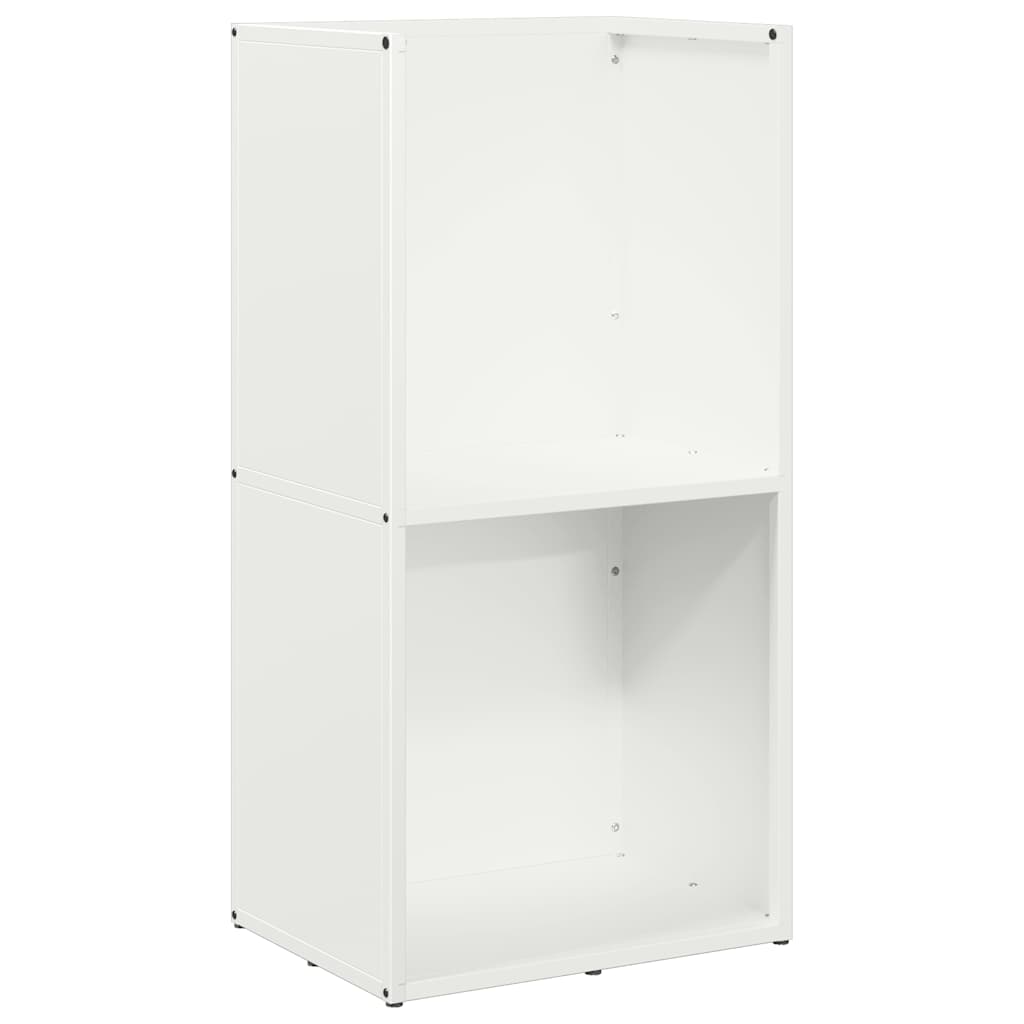 Stalak za drva bijela 40x30x80 cm hladno valjani čelik