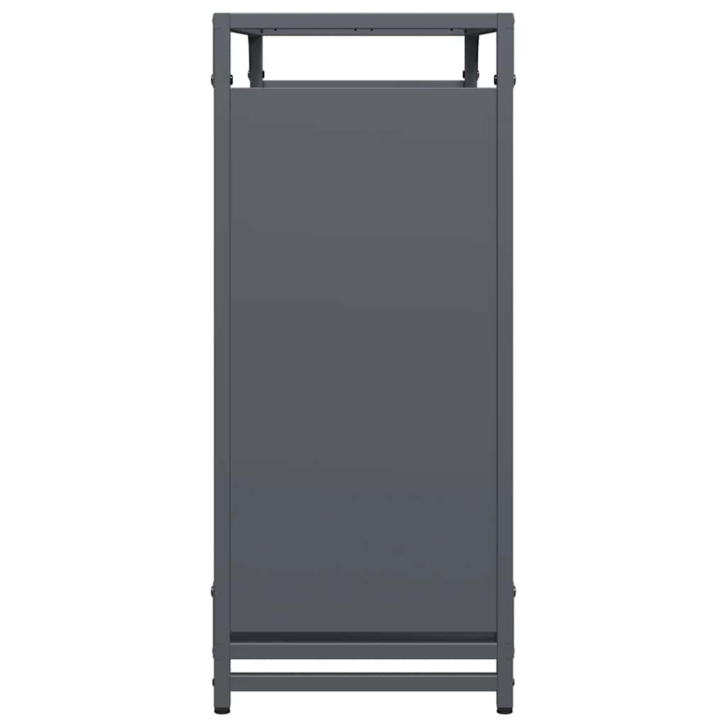 Stalak za drva antracit 90x28x65 cm hladno valjani čelik