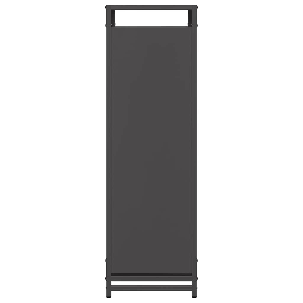 Stalak za drva crni 44x28x90 cm hladno valjani čelik