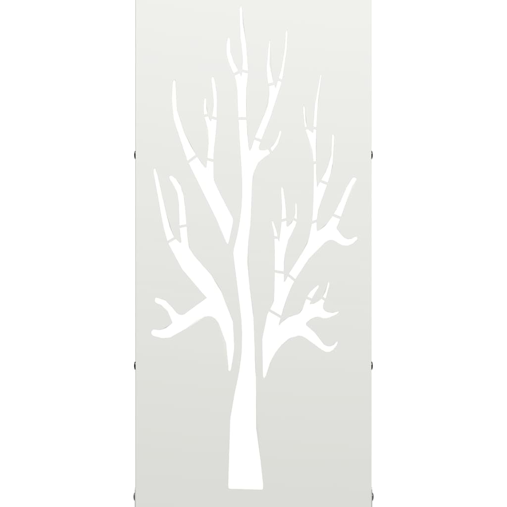 Stalak za drva bijela 40x30x80 cm hladno valjani čelik