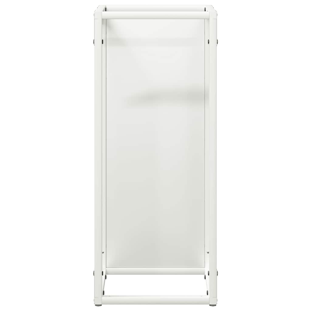Stalak za drva bijeli 25x25x60 cm Hladno valjani čelik