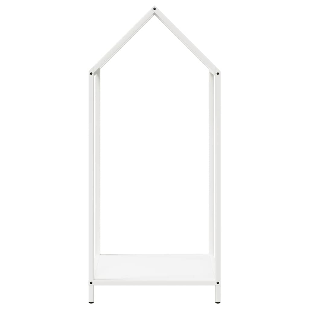 Stalak za drva bijeli 40x25x90 cm hladno valjani čelik